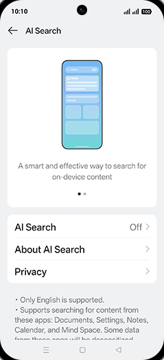 Step 5: Tap on AI Search.