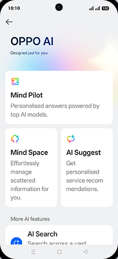 Step 4: Tap on Mind Space.