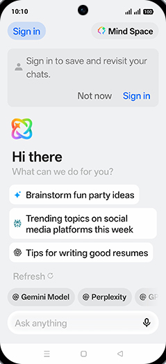 Step 5: Tap on Mind Space.