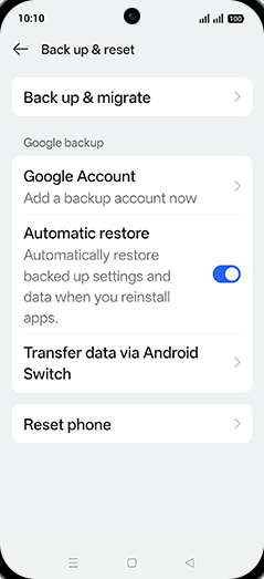 Step 5: Tap on Google Account.