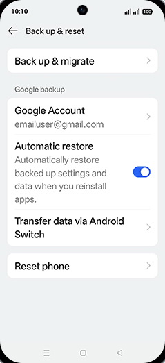 Step 5: Tap on Google Account.