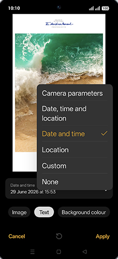 Step 10: Tap on Date and time or None.