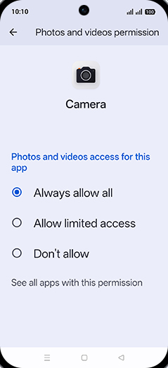 Step 11: Tap on Back.