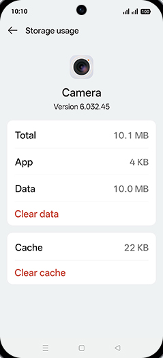 Step 9: Tap on Clear data.