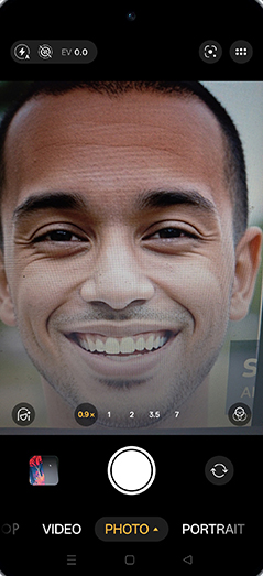 Step 3: Tap on PORTRAIT tab.