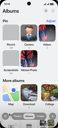 Step 4: Tap on Video folder.