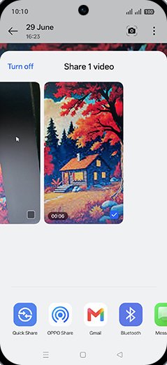 Step 7: Tap on desired Send option.