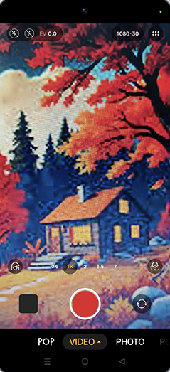 Step 4: Tap on Record icon.
