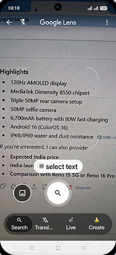 Step 6: Tap on Translate.