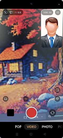 Step 7: Tap on Frame icon.