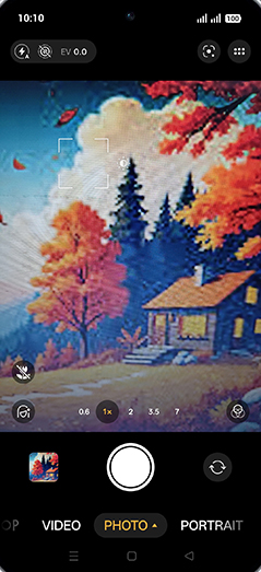 Step 3: Tap on Macro shot icon.