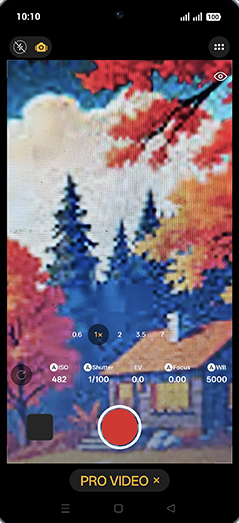 Step 5: Tap on Record icon.