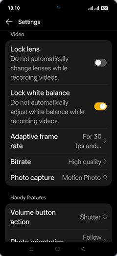 Step 5: Tap on Photo capture.