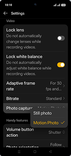 Step 6: Tap on desired option.