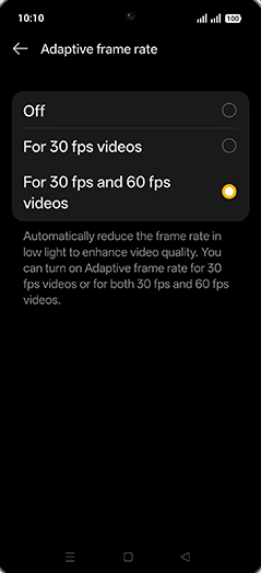 Step 6: Tap on desired option.