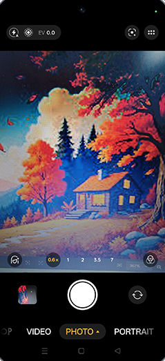 Step 4: Tap on Shutter icon.