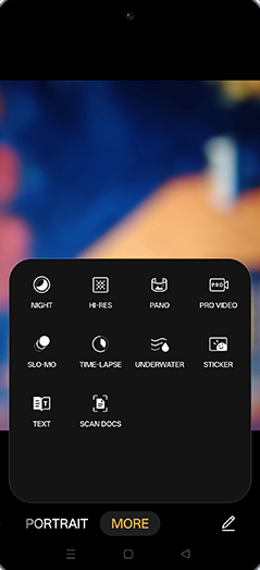 Step 4: Tap on PANO.