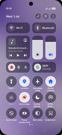 Step 2: Tap on SIM.