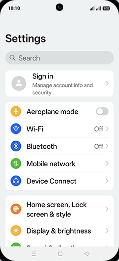 Step 3: Tap on Mobile network.