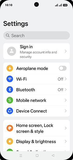 Step 3: Tap on Mobile network.