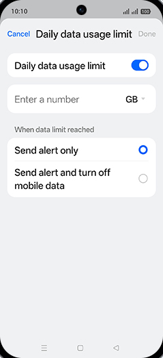 Step 12: Tap on Enter a number.
