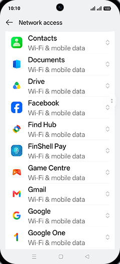 Step 6: Tap on desired App.