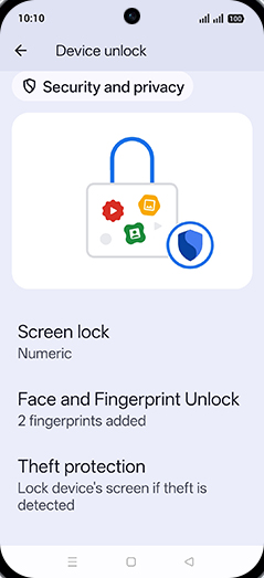 Step 5: Tap on Face and Fingerprint Unlock.