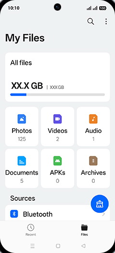 Step 3: Tap on All files.