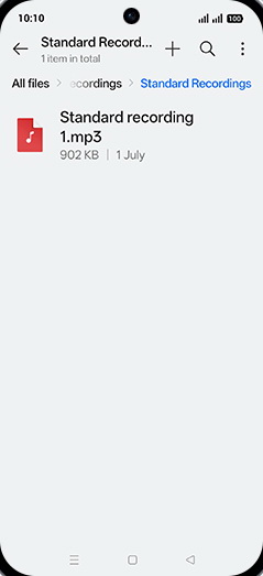 Step 7: Check Recorded files.