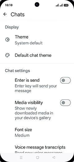 Step 6: Tap on Enter is send to turn ON.