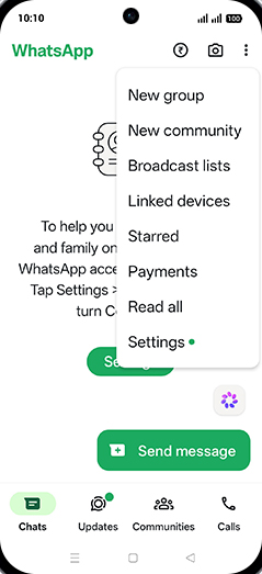 Step 4: Tap on Settings.