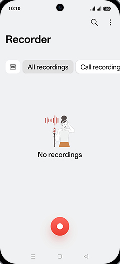 Step 3: Tap on Record icon.