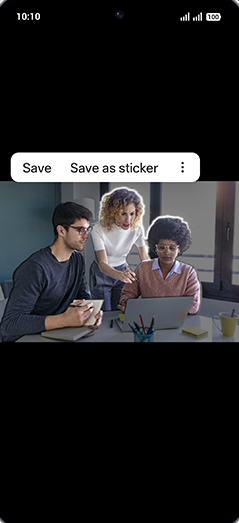Step 7: Tap on Save as sticker.