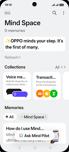 Step 9: Tap on Ask Mind Pilot.
