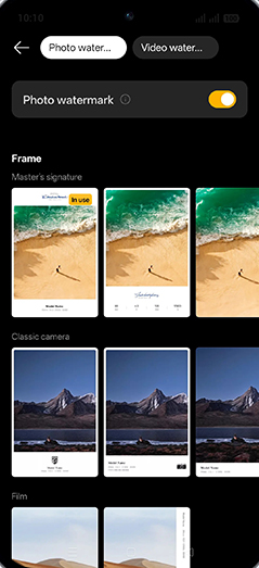 Step 7: Tap on desired Frame.