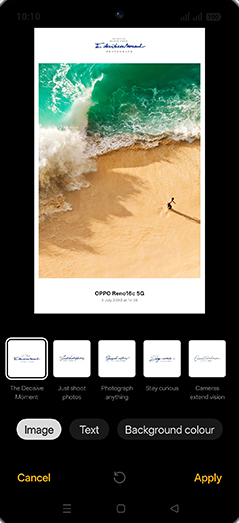 Step 8: Tap on Text.