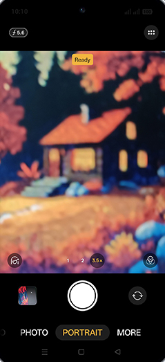 Step 4: Tap on depth of field.