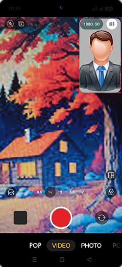 Step 7: Tap on Frame icon.