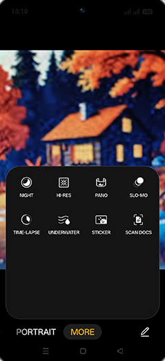 Step 4: Tap on PANO.