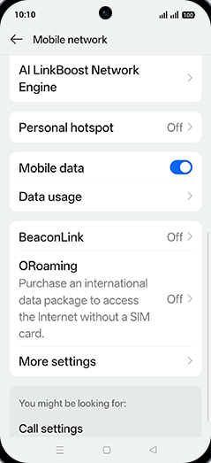 Step 4: Tap on Data usage.