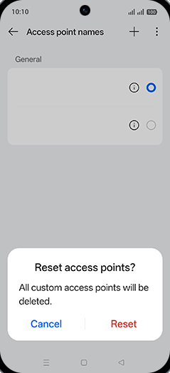 Step 8: Tap on Reset.
