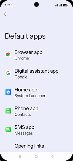 Step 5: Tap on Browser app.